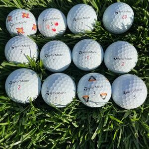 12 TaylorMade TP5 and TP5X Golf Balls